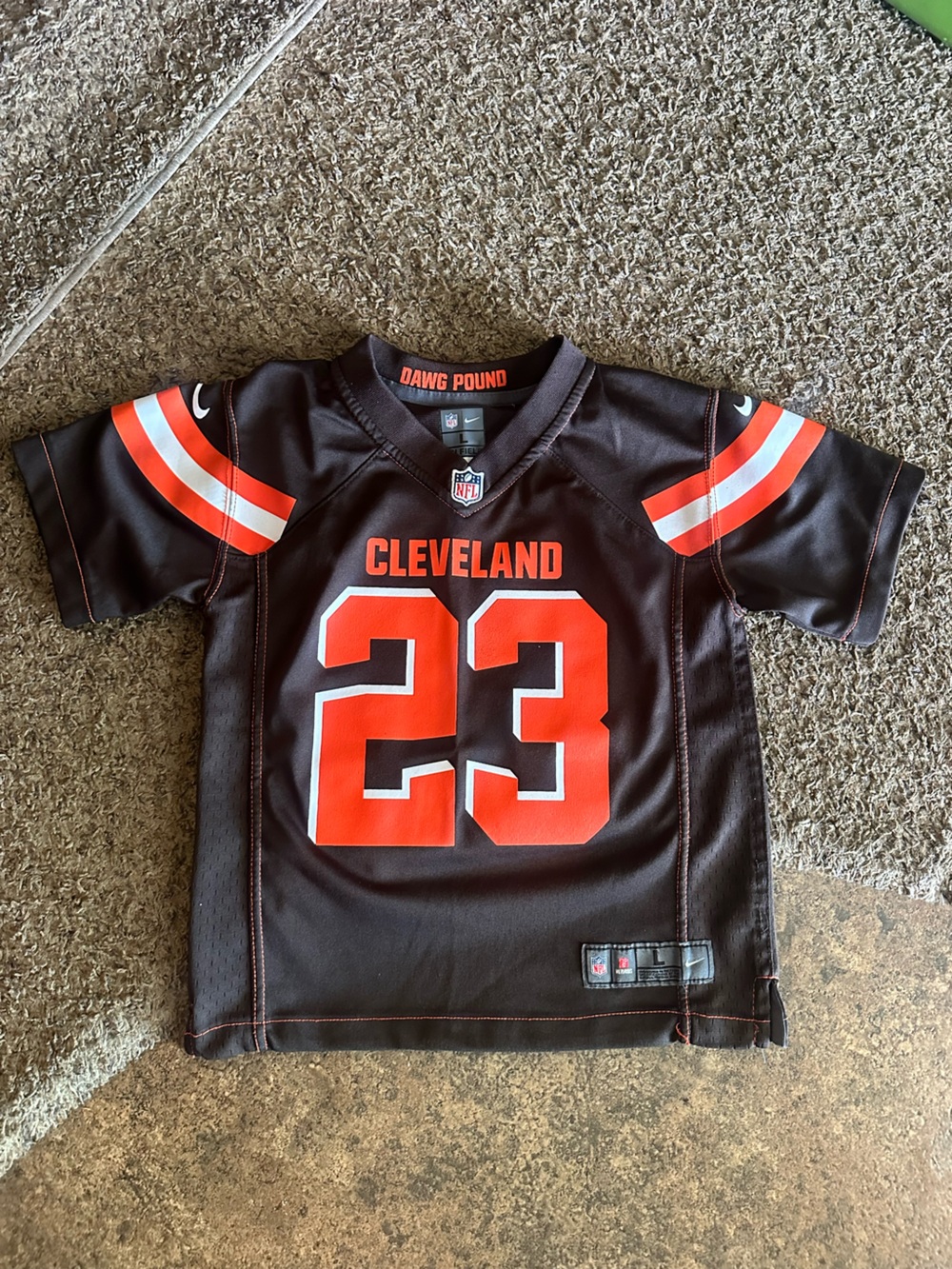 CLEVELAND BROWNS Jersey - Boys Size 7 - NIKE - HADEN